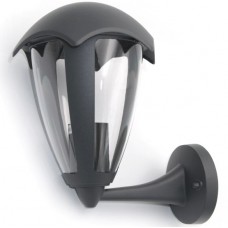 Φωτιστικό Φανάρι Επίτοιχο 1xE27 Αλουμινίου Σκούρο Γραφίτη IP44 9-3616